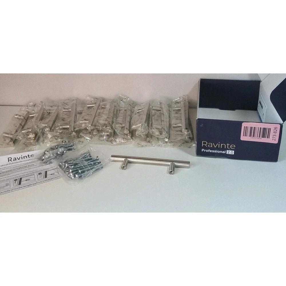 20 Pack Cabinet Pulls 6 Inch Brushed Nickel Stainless Steel Kitchen‎ Handles New